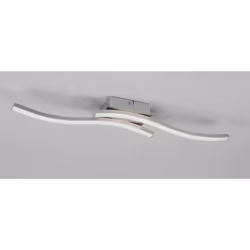 Plafoniera led Route Trio Lighting R62472407- 2 bacchette-5W 4000K IP20 FinituraColore Nichel opacoMateriale MetalloMontaggio ...