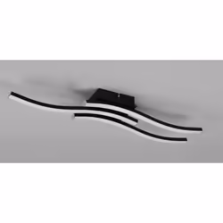 Plafoniera led Route Trio Lighting R62473432-5W 4000K IP20 ROUTE PLAFONIERA LED 3 BACCHETTE ONDULATE ANTRACITE. Montaggio a s ...
