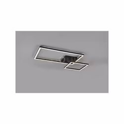 PADELLA PLAFONIERA LED NERA CON SNODO ED INTENSITA' REGOLABILE CON INTERRUTTORE L. 63CM