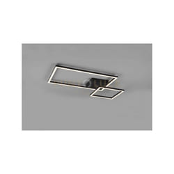 Plafoniera padella led con snodo ed intensità regolabile L.63cm nera R62642432