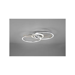 Reality Leuchten - Plafoniera venida led doppio cerchio con luce centrale e regolazione intensità L.58cm cromato R62783406