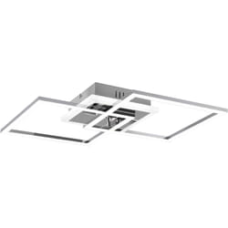 Plafoniera led, metallo, cromo, L57 cm, Venida