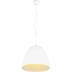 Trio Lighting - Lampada a sospensione, metallo, bianco opaco, D40 cm, Tilda