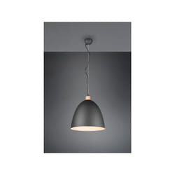 Sospensione JAGGER cono D.40cm legno e nero R30681932
