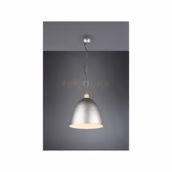 JAGGER SOSPENSIONE CONO METALLO NICKEL ANTICATO E LEGNO D.40CM
