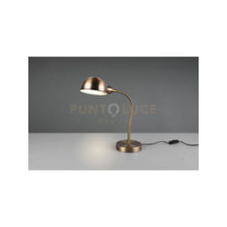 Trio - Lampada perry flessibile H.46cm ottone invecchiato 504900104