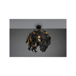 Trio Lighting - Plafoniera leavy foglie lavabili D.38cm nero e oro R60461032