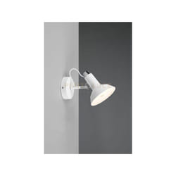 Faretti e portafaretti ROXIE singolo orientabile H.23cm bianco e cromato 811900131