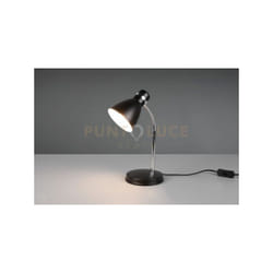 Reality Leuchten - Lampada harvey metallo flessibile H.33cm nero e cromato R50731032