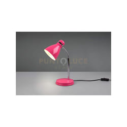 Reality Leuchten - Lampada harvey metallo flessibile H.33cm porpora e cromato R50731093