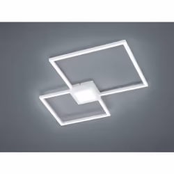 hydra plafoniera led bianca doppio quadrato+luce centrale dimmerabile con interruttore l. 66x66cm hydra plafoniera led bianca ...