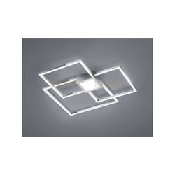 Plafoniera HYDRA LED doppio quadrato + luce centrale dimmerabile 65CMX65CM cromo 676240406