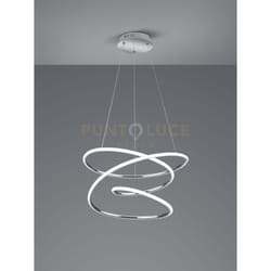 Sospensione BOLOGNA LED con dimmerazione H.50cm cromo R37051106