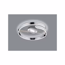PARMA PLAFONIERA LED CROMO CON DIMMERAZIONE AD INTERRUTTORE D.50CM