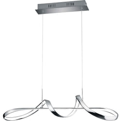 Reality Leuchten - Lampada a sospensione led, metallo, cromo, L81 cm, Perugia