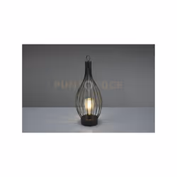 MAIRANA LAMPADA DA APPOGGIO LED NERA DA ESTERNO IP44 SOLARE RICARICABILE CON SENSORE CREPUSCOLARE H. 43,5CM