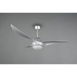 Trio - Ventilatore a Soffitto con Plafoniera led Alesund 3 Pale 20 w - Colore: Titanio