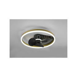 Trio - Plafoniera borgholm egolazione intensità e timer D.50cm gabbia metallo nero opaco R67083132