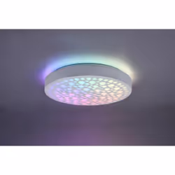chizu plafoniera led rotonda bianca effetto cerchi anche rgb con telecomando multifunzione d. 40cm chizu plafoniera led roton ...