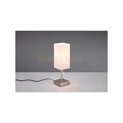 OLE LAMPADA DA TAVOLO ACCIAIO CON PARALUME BIANCO CON INTERRUTTORE A CORDA CON DOPPIA PORTA USB ( USB + USB-C ) PER RICARICA ...