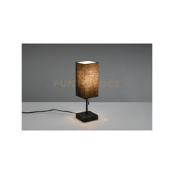 Reality Leuchten - Lampada ole con interruttore a corda e doppia porta usb H.30cm paralume nero colore nera R51061032