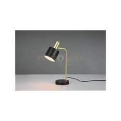 Reality Leuchten - Lampada adam H.42cm metallo metallo ottone satinato e nero R51041080