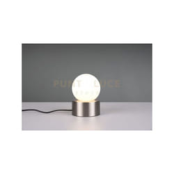 Reality Leuchten - Lampada countess con vetro bianco H.17cm base in metallo acciaio R59051007