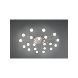 Trio Lighting - Plafoniera bullet led con 21 diffusori vetro bianco dimmerabile D.97cm metallo acciaio 641412107