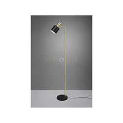 Reality Leuchten - Lampada adam H.150cm metallo ottone satinato e nero R41041080