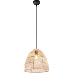 Lampada a sospensione, rattan, finitura naturale, d 35 cm, Rike