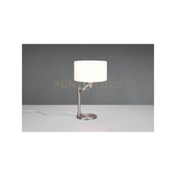 Trio - Lampada cassio H.48cm con paralume bianco e metallo acciaio 514400107