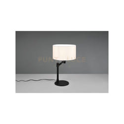 Trio - Lampada cassio H.48cm con paralume bianco e metallo nero 514400132