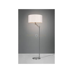 Trio Lighting - Piantana cassio H.153cm con paralume bianco e metallo acciaio 414400107