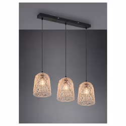 lovis sospensione 3 diffusori in rattan naturale l. 76cm lovis sospensione 3 diffusori in rattan naturale l. 76cm colore: fin ...