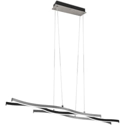 Lampada a sospensione led, metallo, alluminio spazzolato, L107 cm, Blaze