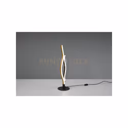 BLAZE LAMPADA DA TAVOLO LED ONDULATA METALLO OTTONE E NERO CON REGOLAZIONE INTENSITA' E TEMPERATURA DI COLORE DELLA LUCE CON  ...