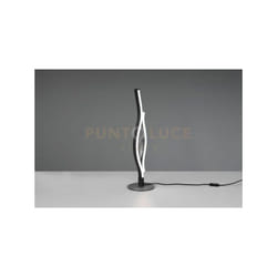 Trio Lighting - Lampada da tavolo blaze 541210205 metallo alluminio e nero