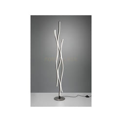 Trio Lighting - Piantana blaze led ondulata metallo 441210305alluminio e nero