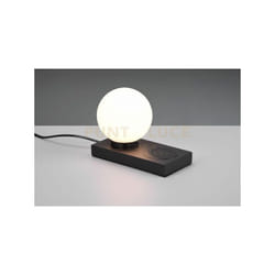Lampada da tavolo sfera vetro bianca CHLOE R59080132 nero