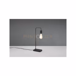 MILLA LAMPADA DA TAVOLO NERA CON BASE X RICARICA INDUTTIVA CELLULARE CON INTERRUTTORE TOUCH H. 51CM