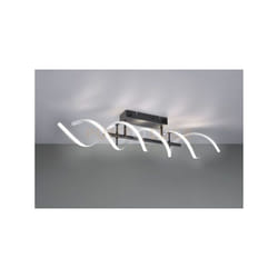 Trio Lighting - Lampadario led spirale metallo sequence 641810205 alluminio e nero 90cm