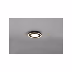 CARUS PLAFONIERA LED ROTONDA BORDO NERO DOPPIO INTERRUTTORE PER ACCENSIONI SEPARATE D. 20CM