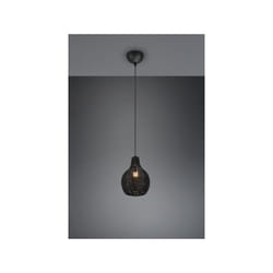 Reality Leuchten - Sospensione sprout in sisal colore nero opaco R31291002