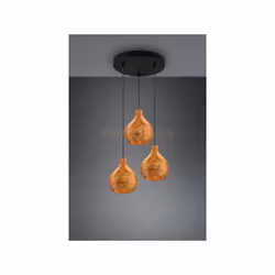 SPROUT SOSPENSIONE 3 DIFFUSORI IN SISAL COLORE NATURALE D. 30CM