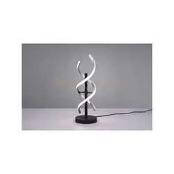 SEQUENCE LAMPADA DA TAVOLO LED SPIRALE METALLO ALLUMINIO E NERO CON REGOLAZIONE INTENSITA' E TEMPERATURA DI COLORE DELLA LUCE ...