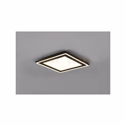 CARUS PLAFONIERA LED QUADRATA BORDO NERO DOPPIO INTERRUTTORE PER ACCENSIONI SEPARATE 33CM X 33CM