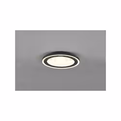 CARUS PLAFONIERA LED ROTONDA BORDO NERO DOPPIO INTERRUTTORE PER ACCENSIONI SEPARATE D. 33CM