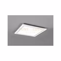 CARUS PLAFONIERA LED QUADRATA BORDO BIANCO DOPPIO INTERRUTTORE PER ACCENSIONI SEPARATE 43CM X 43CM