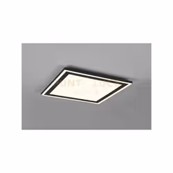 CARUS PLAFONIERA LED QUADRATA BORDO NERO DOPPIO INTERRUTTORE PER ACCENSIONI SEPARATE 43CM X 43CM