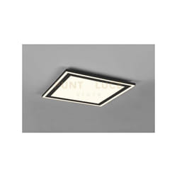 Reality Leuchten - Plafoniera carus led quadrata bordo nero R67214332